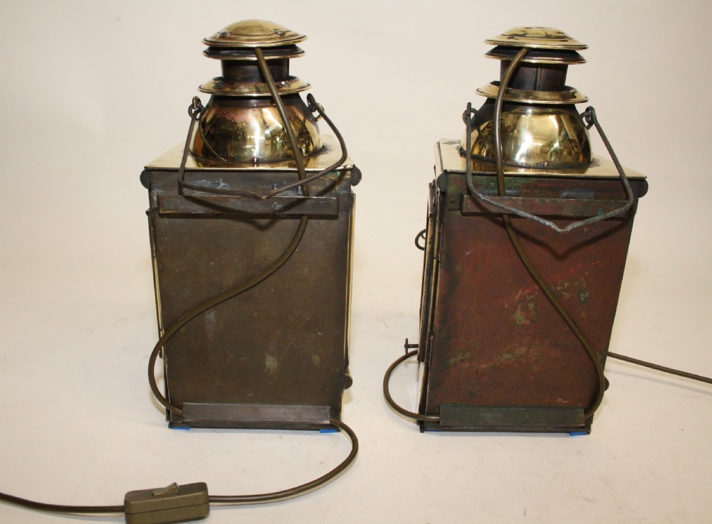 C1890 Pair of super quality ship lanterns View VI