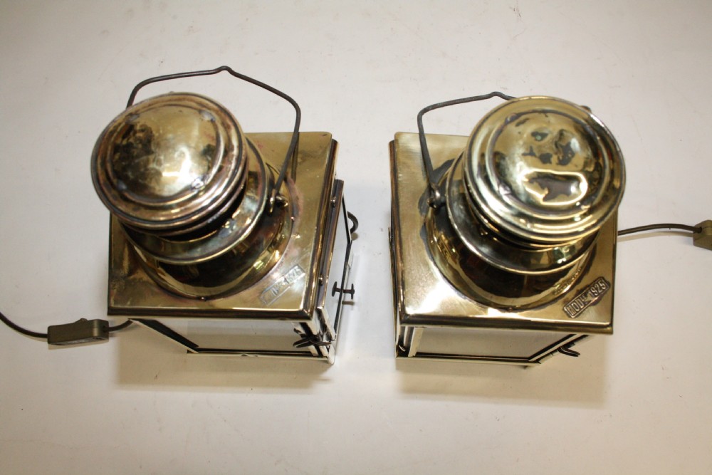 C1890 Pair of super quality ship lanterns View VIII