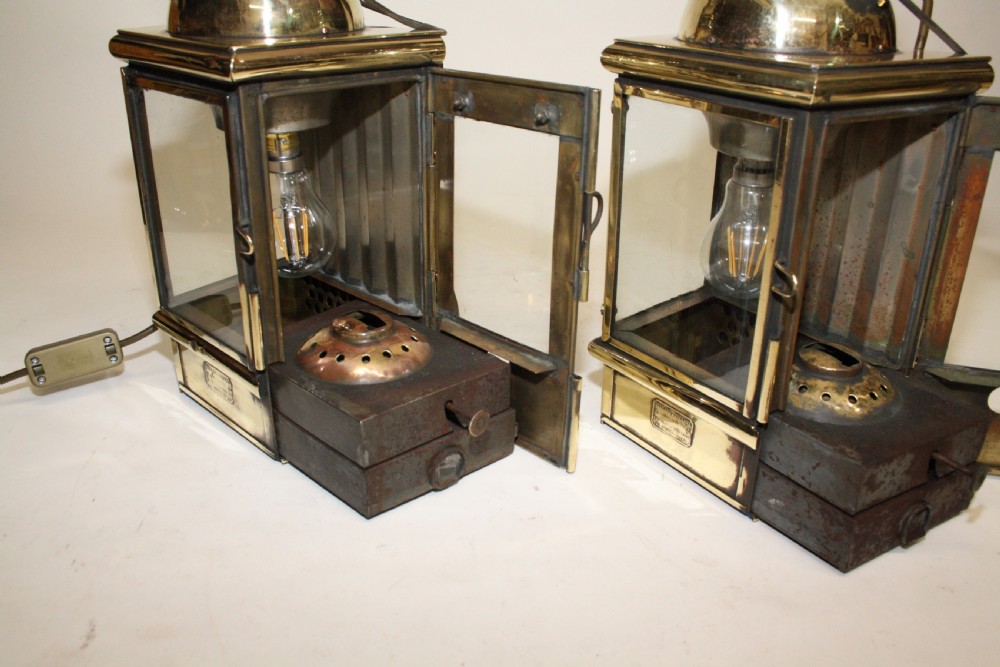 C1890 Pair of super quality ship lanterns View IX
