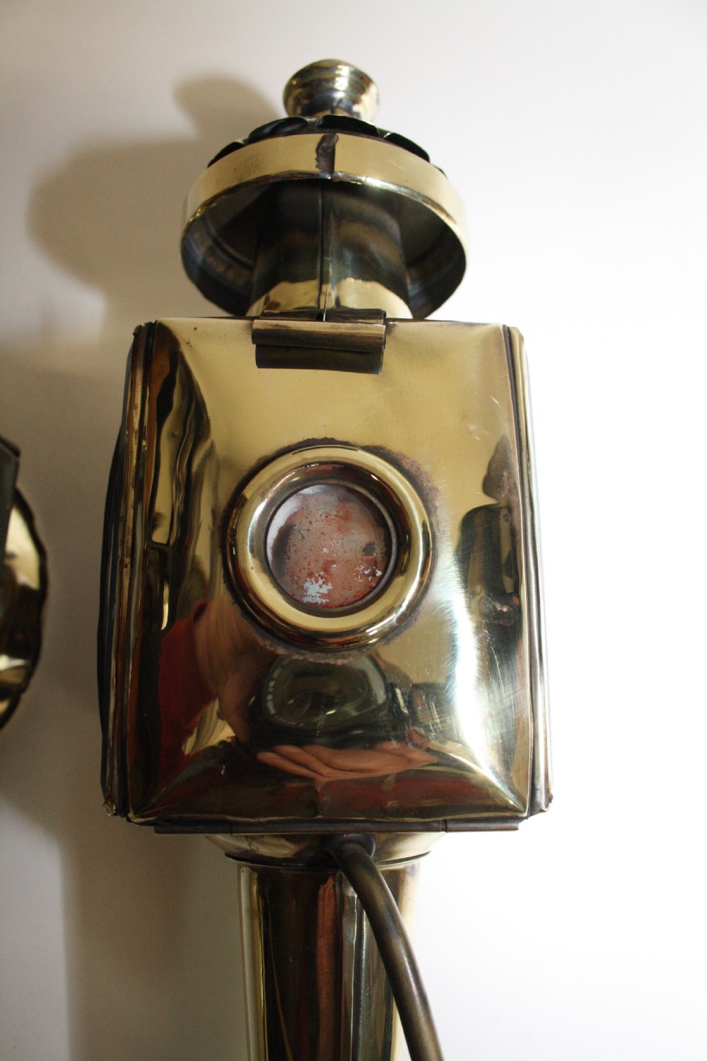 Pair Early 20th century carriage lights View V
