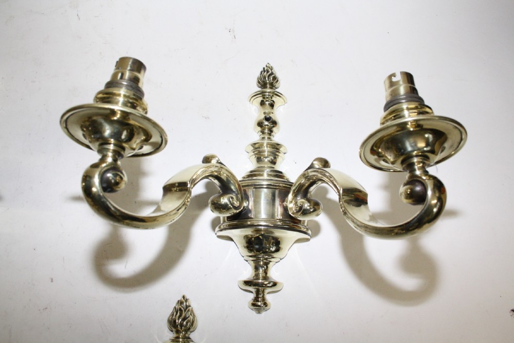 Set of four early 20th century wall lights View II