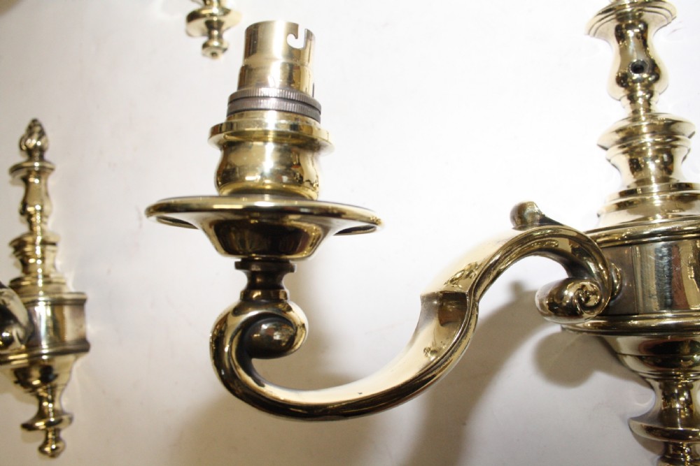 Set of four early 20th century wall lights View V