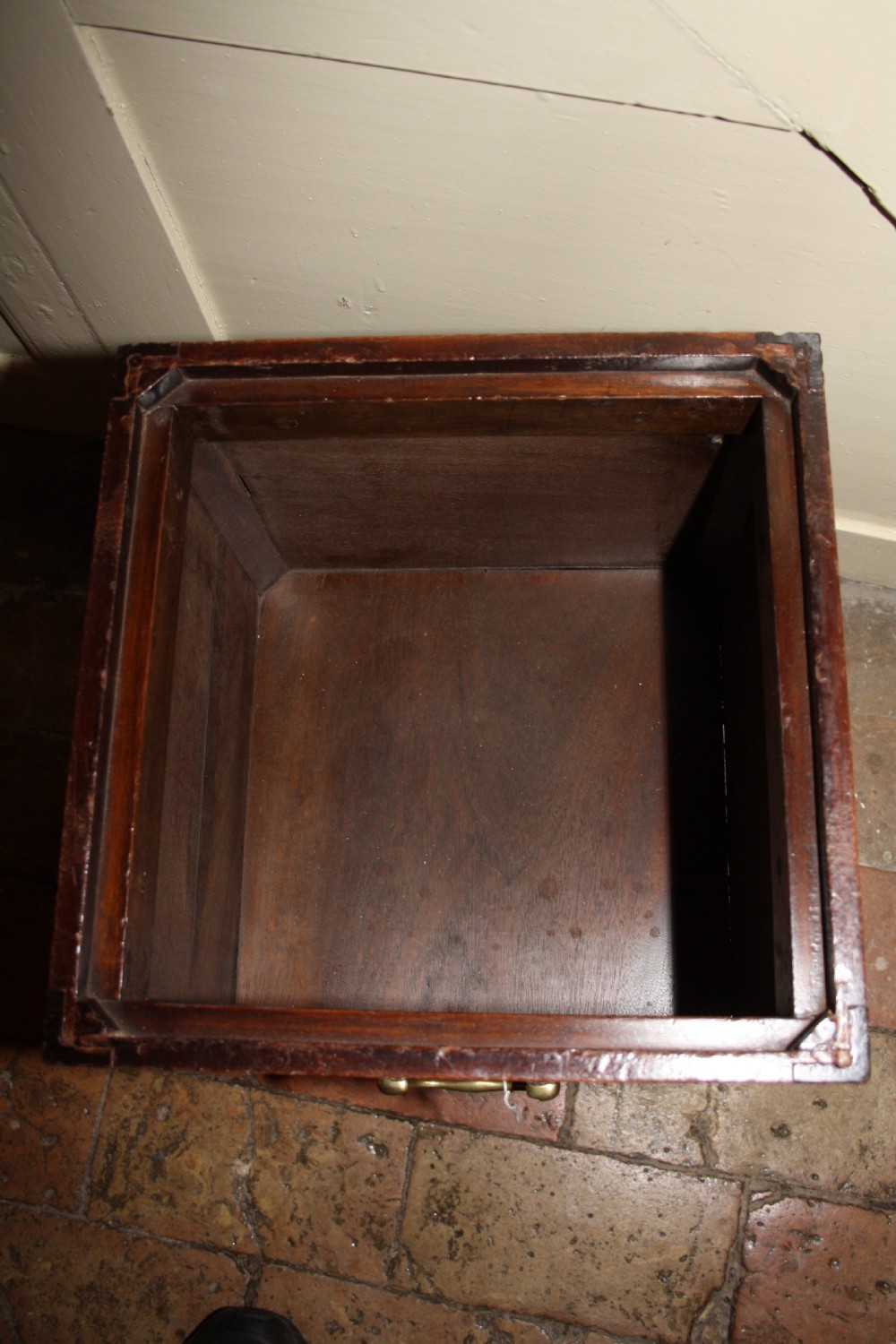 Early 19th century box stool View II
