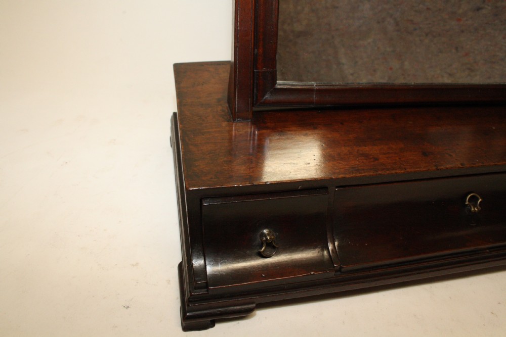 Early 19th century mahogany dressing mirror View II
