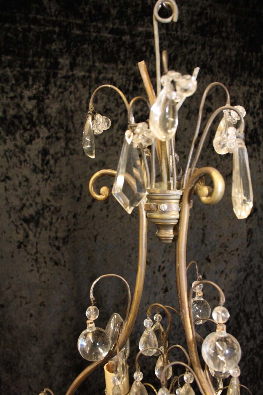Circa 1880 French chandelier View II