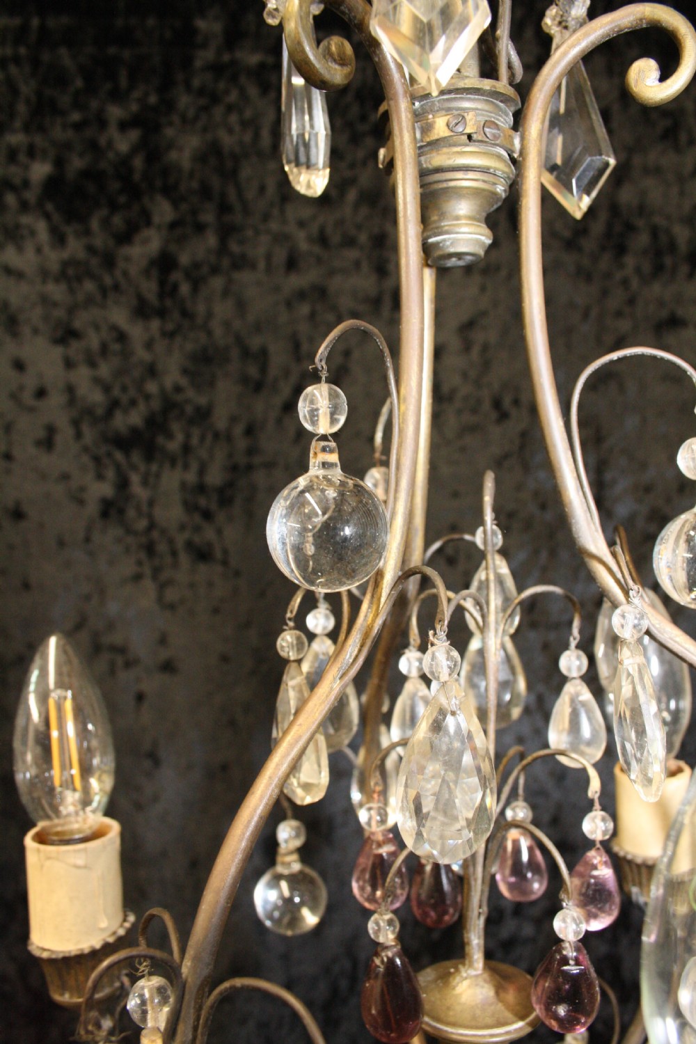 Circa 1880 French chandelier View III