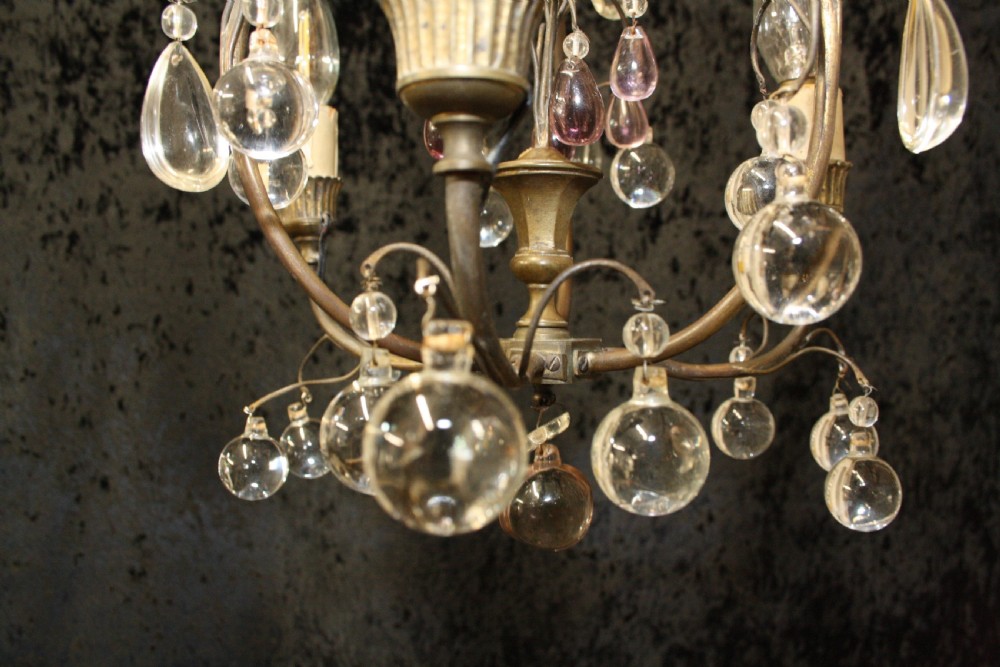 Circa 1880 French chandelier View IV