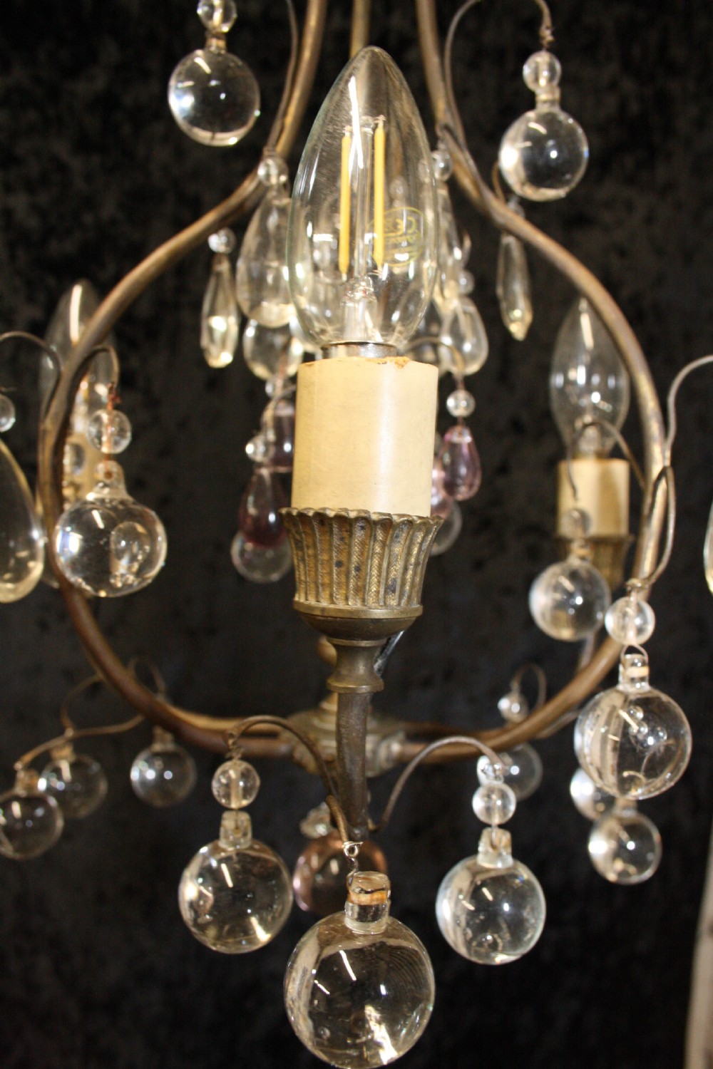 Circa 1880 French chandelier View V