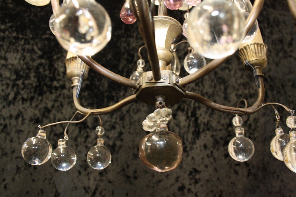 Circa 1880 French chandelier View VII