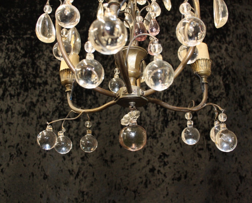 Circa 1880 French chandelier View VIII