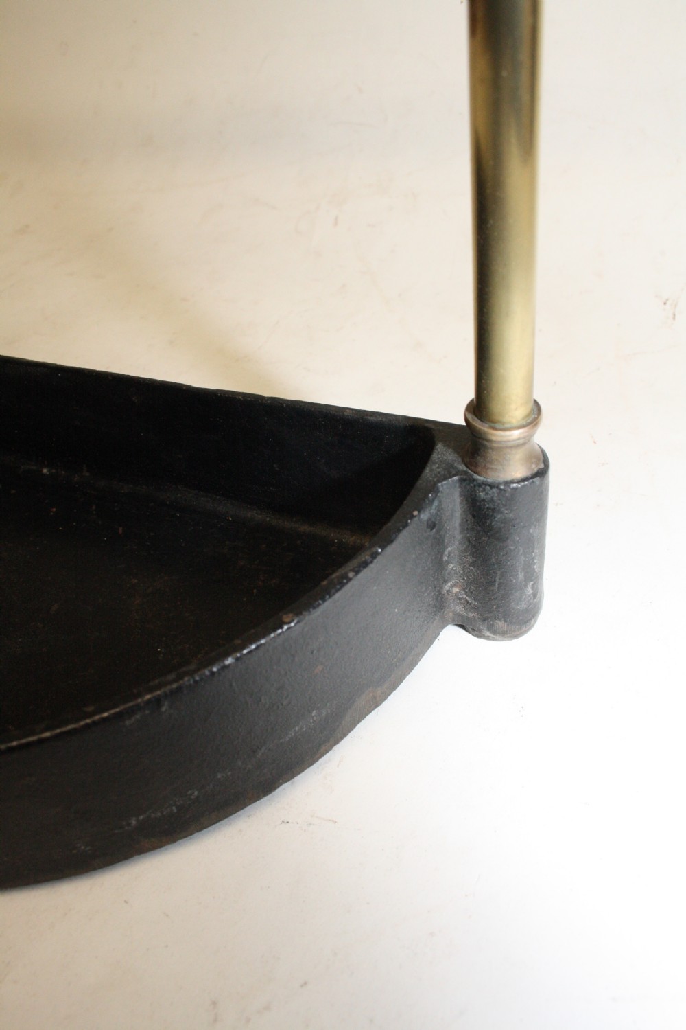 Early 20th century Demilune brass stick stand View V