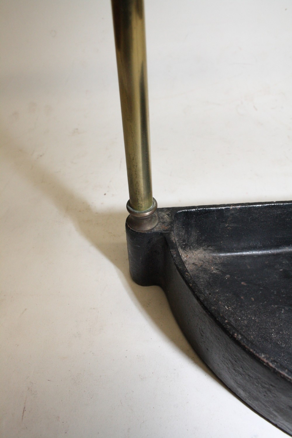 Early 20th century Demilune brass stick stand View VI
