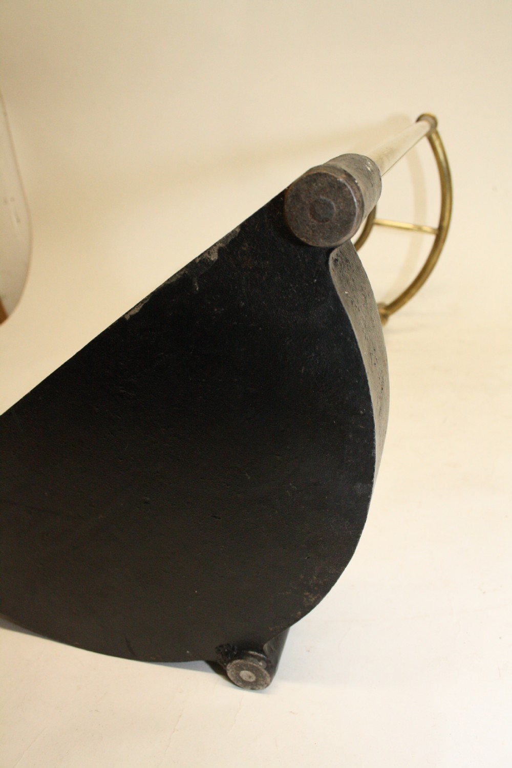 Early 20th century Demilune brass stick stand View X