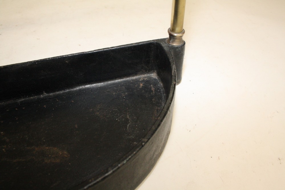 Early 20th century Demilune brass stick stand View XI