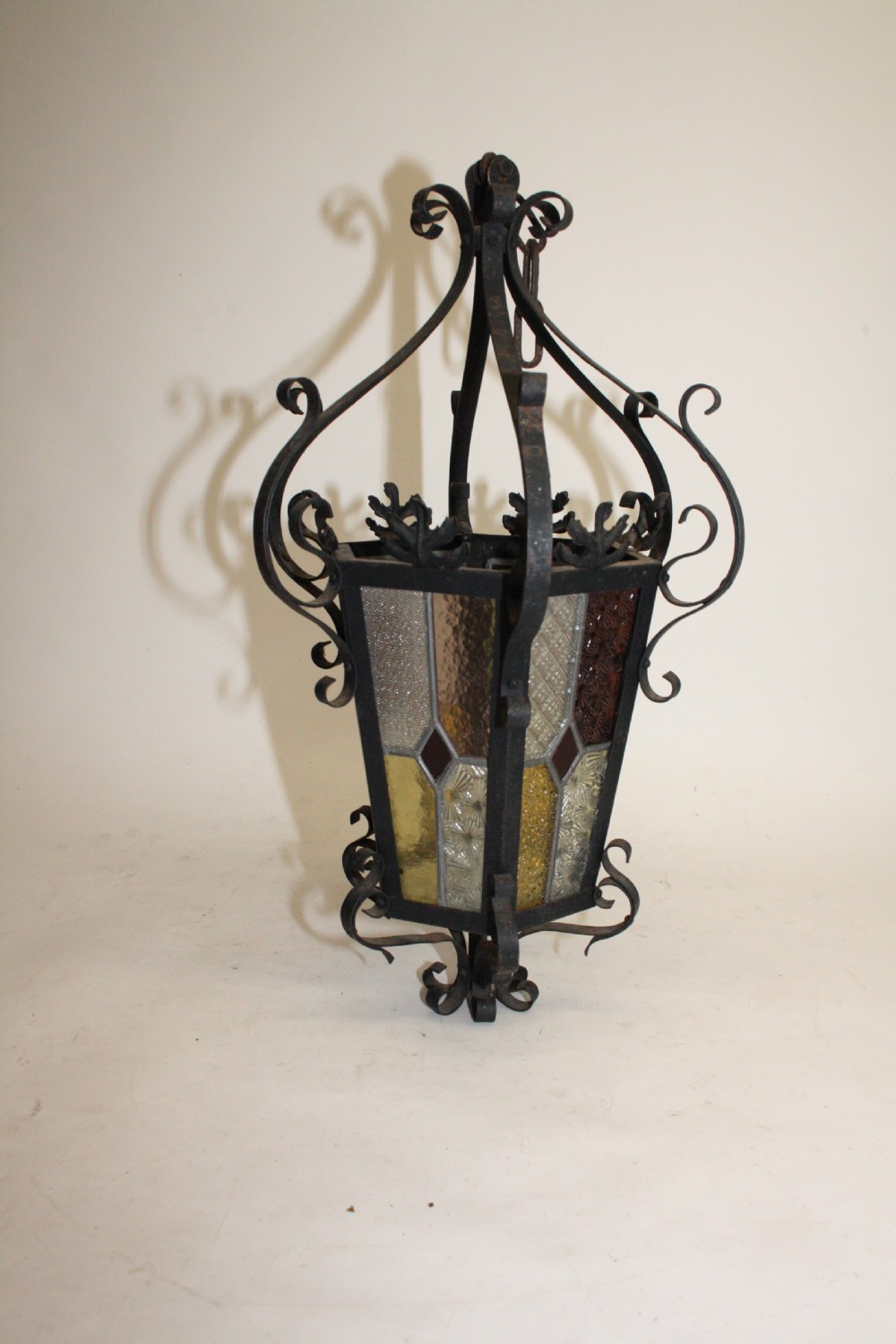 Early 20th century Stained glass porch light