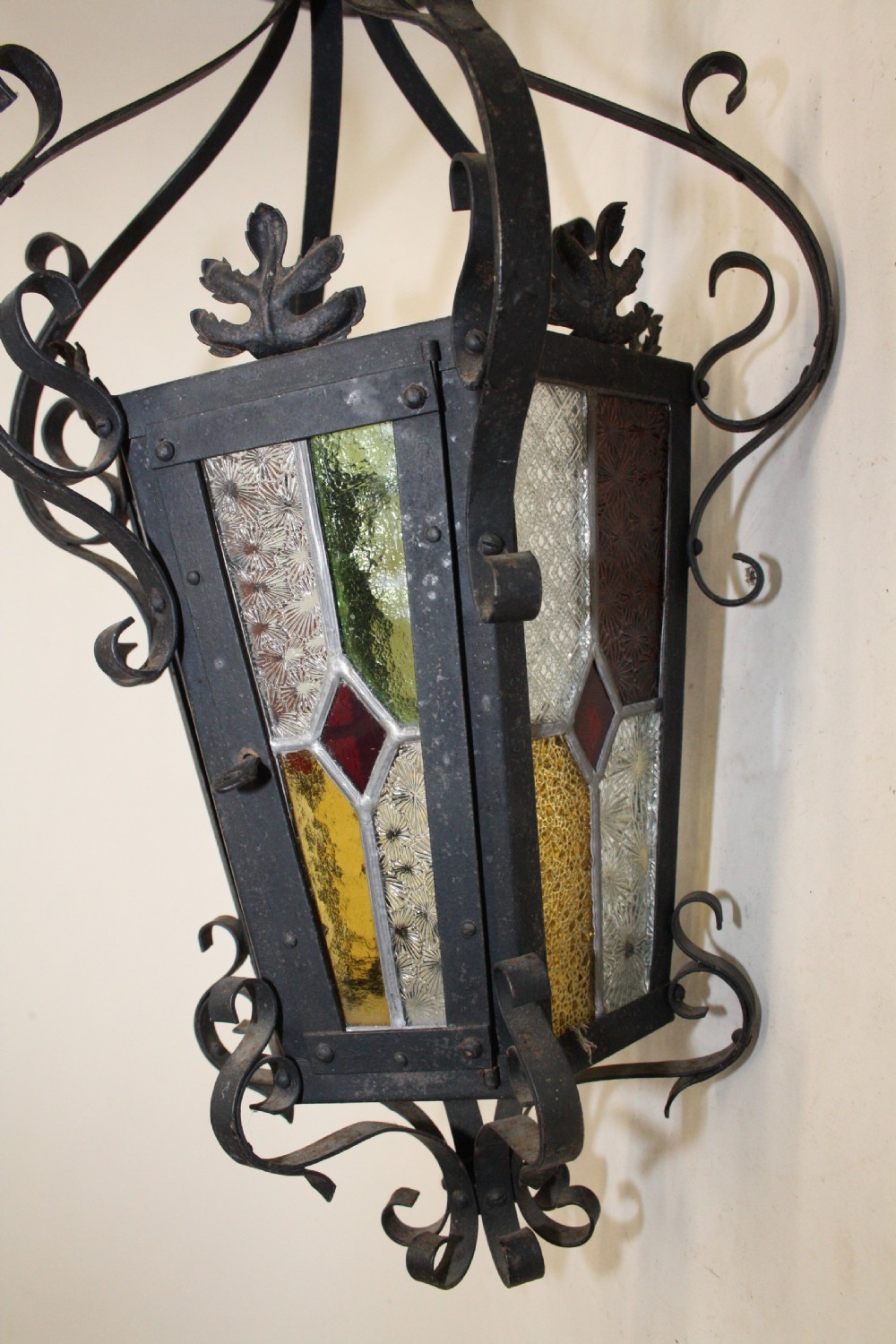 Early 20th century Stained glass porch light View X