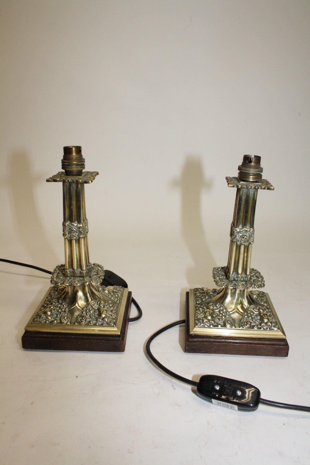 Early 20th century Pair of brass lamps View VII