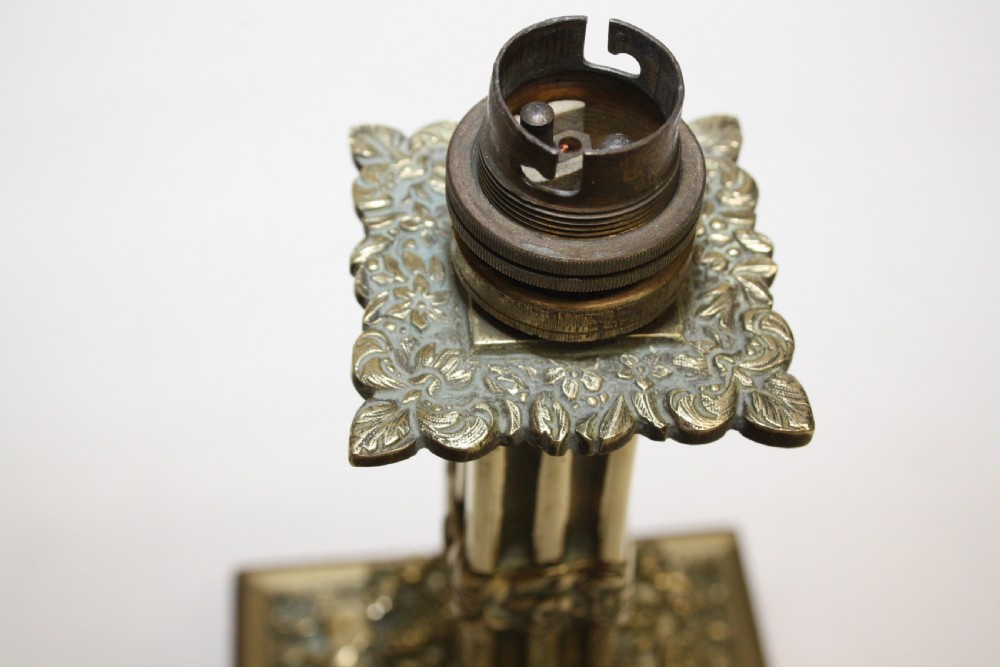 Early 20th century Pair of brass lamps View XI