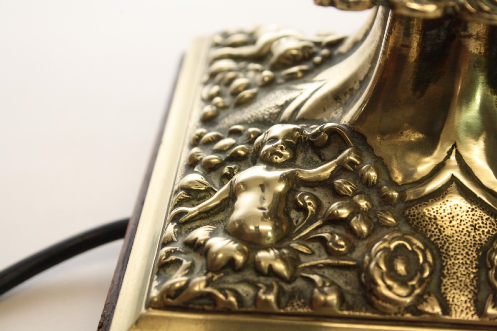 Early 20th century Pair of brass lamps View XIII