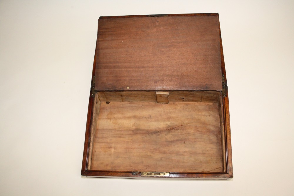 Early 19th century writing slope in teak View VII