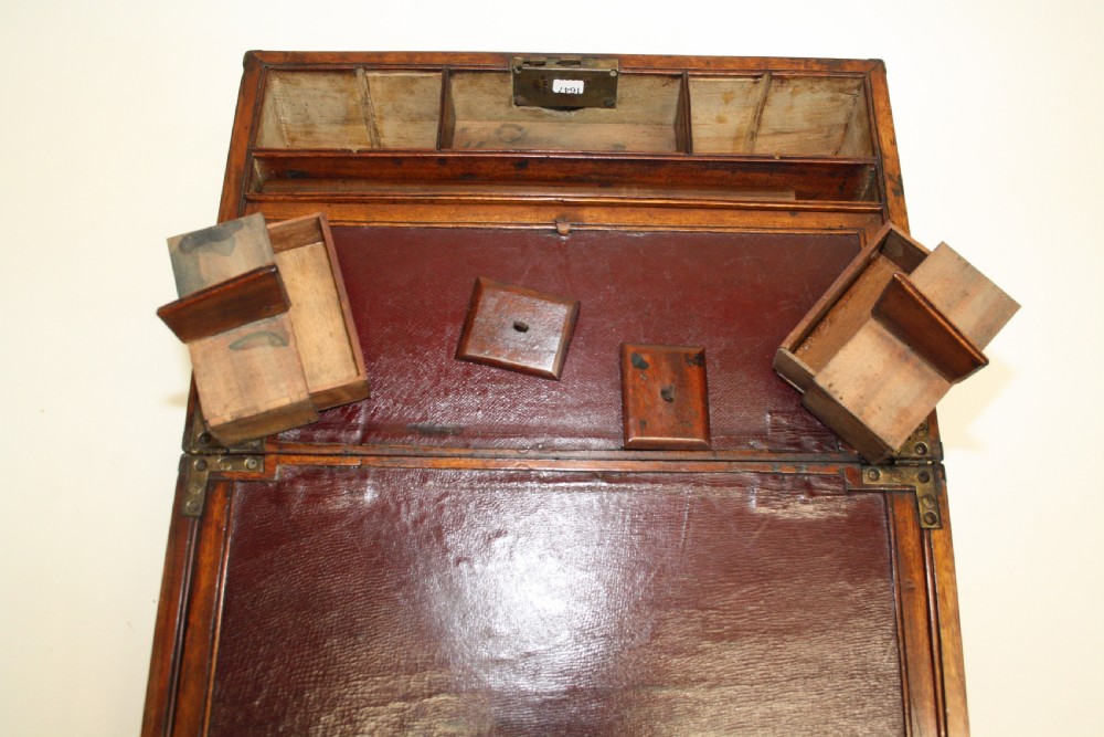 Early 19th century writing slope in teak View IX