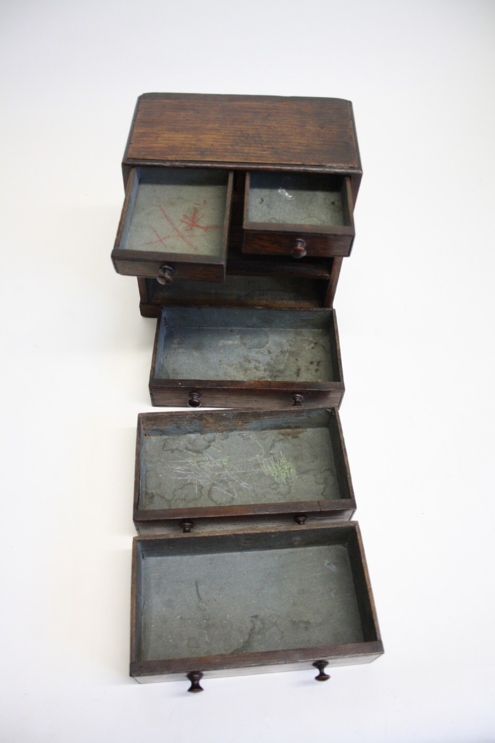 19th century miniature 2/3 chest in Oak View VIII