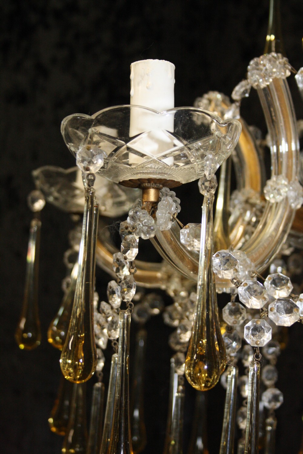 Early 20th century five arm chandelier View III