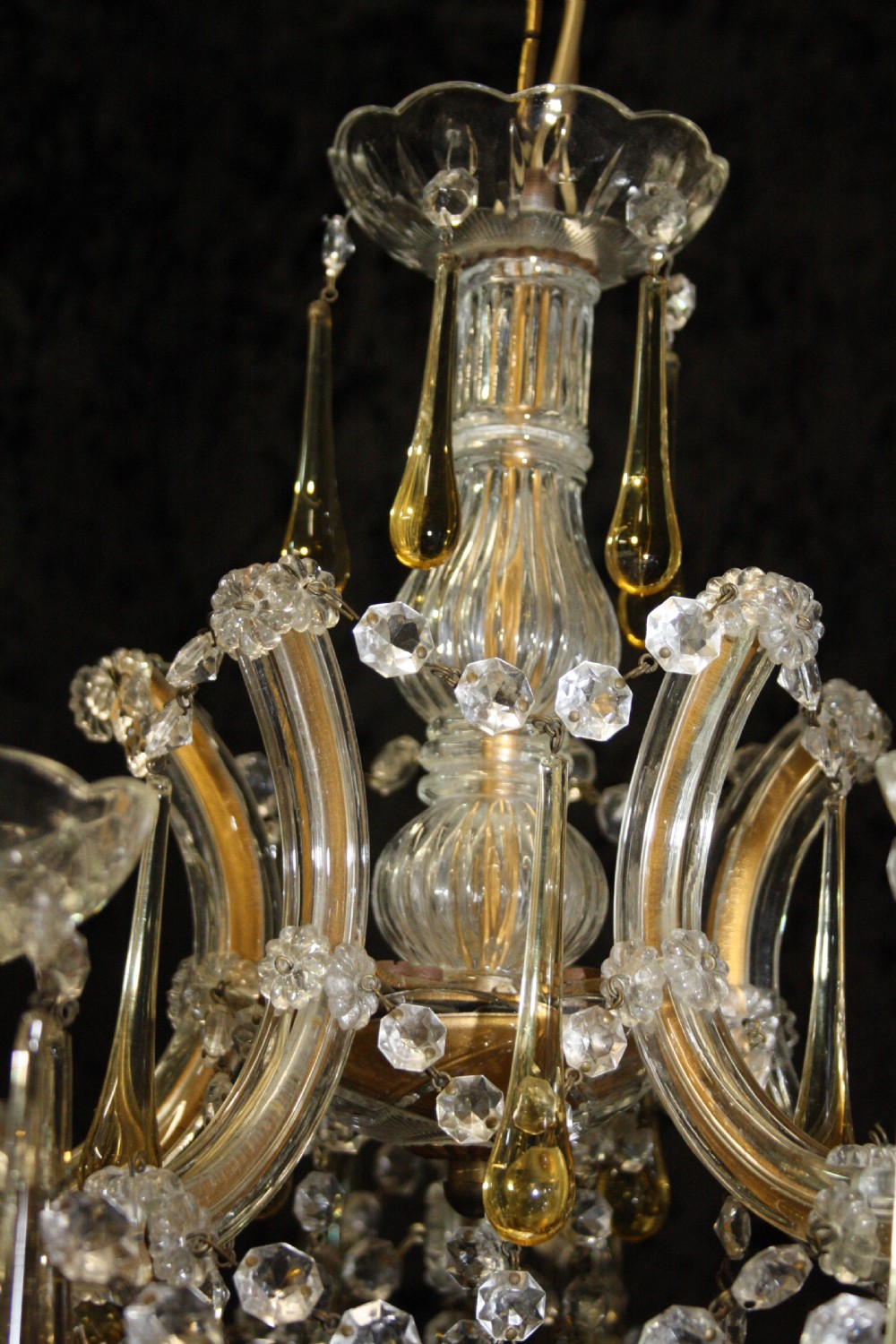 Early 20th century five arm chandelier View VI