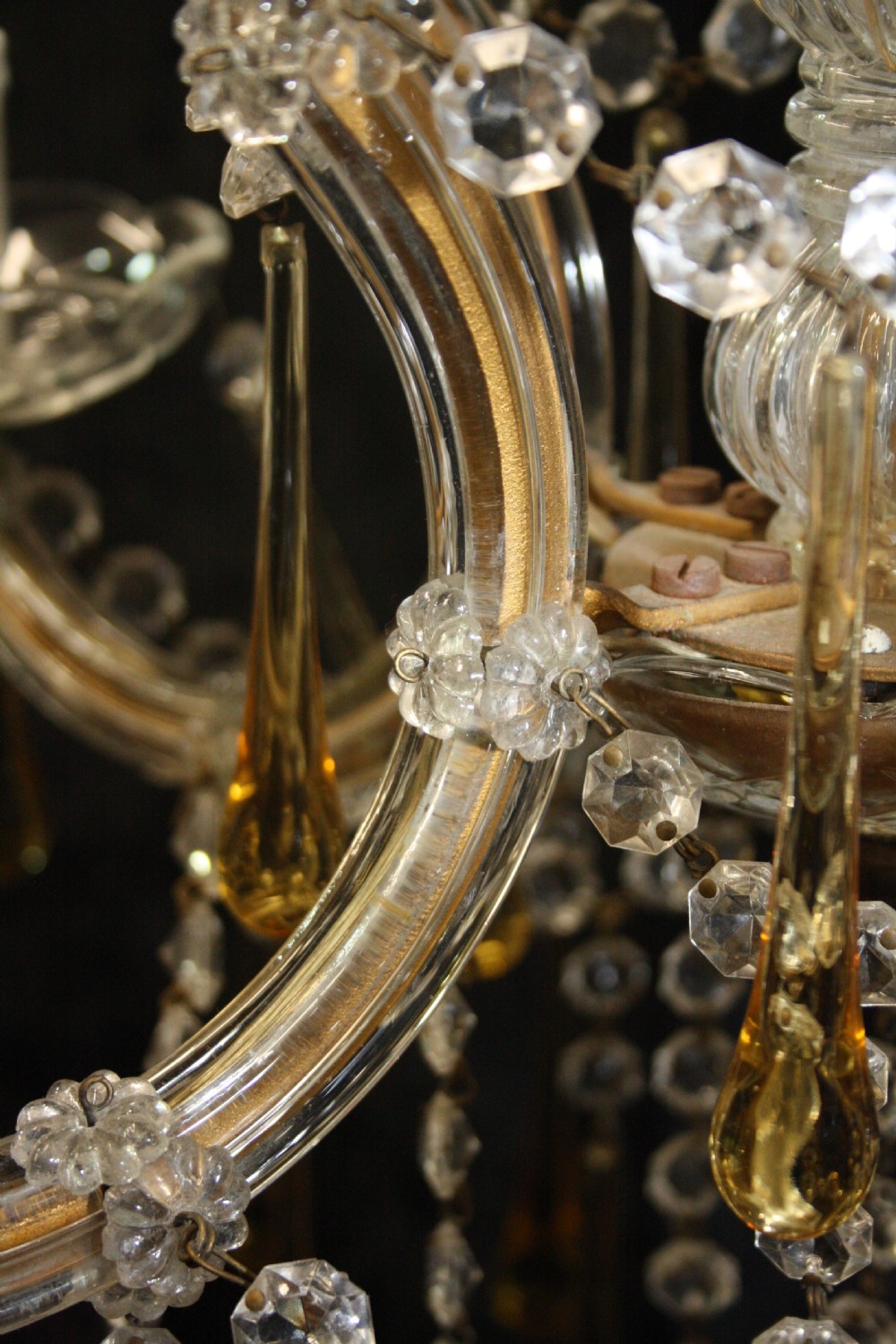 Early 20th century five arm chandelier View IX