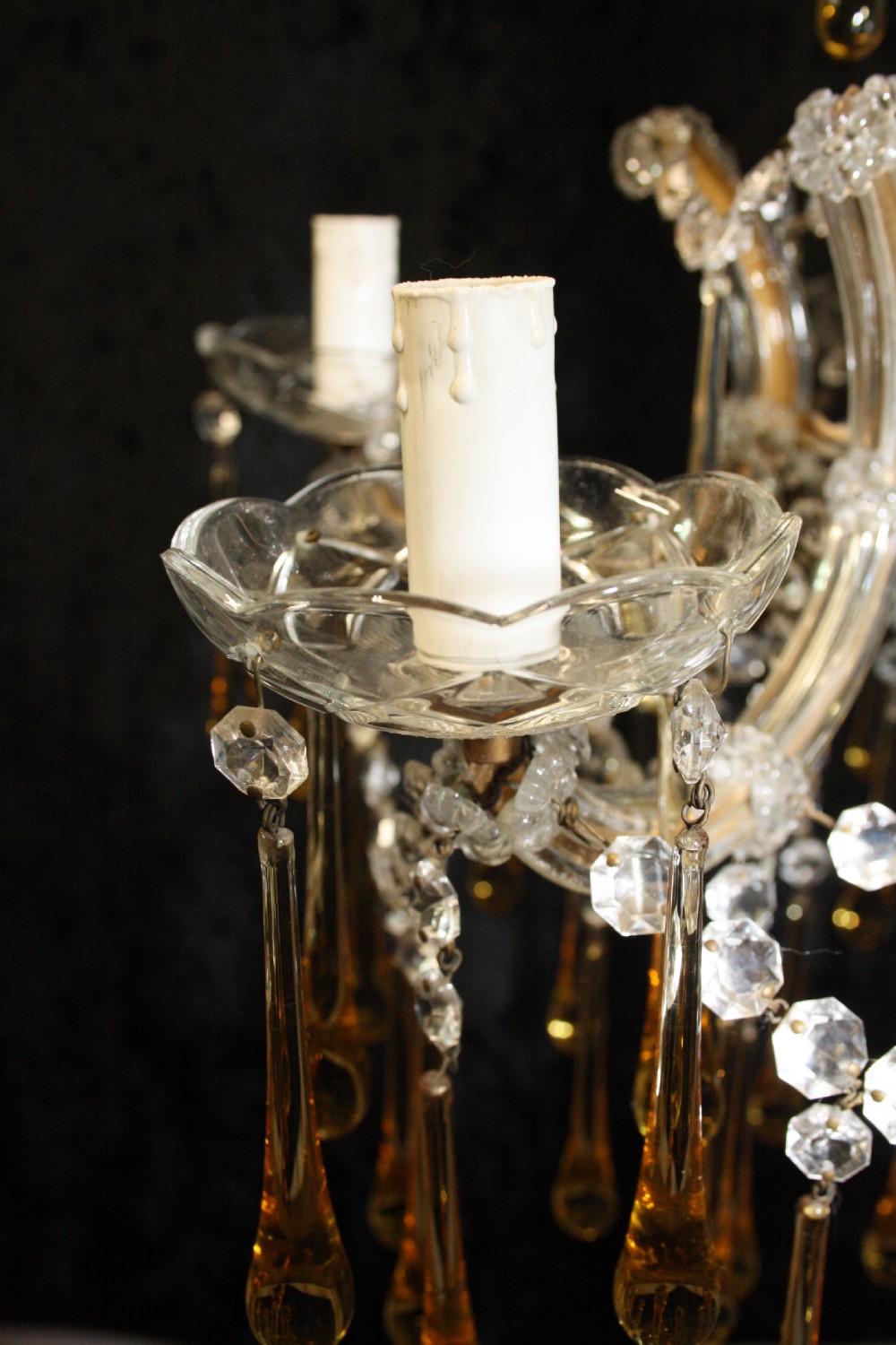 Early 20th century five arm chandelier View XII