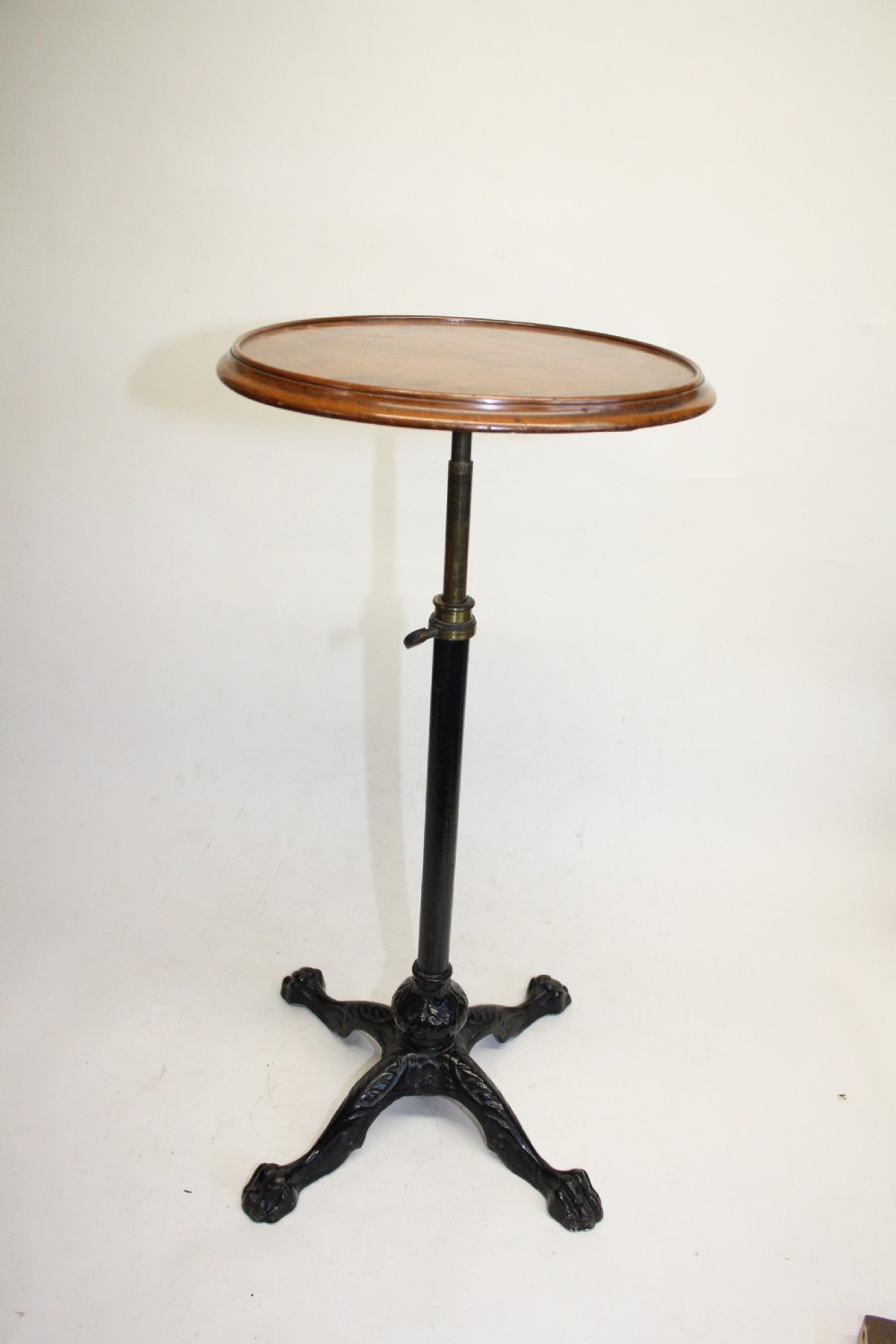 19th century cast iron adjustable table 24
