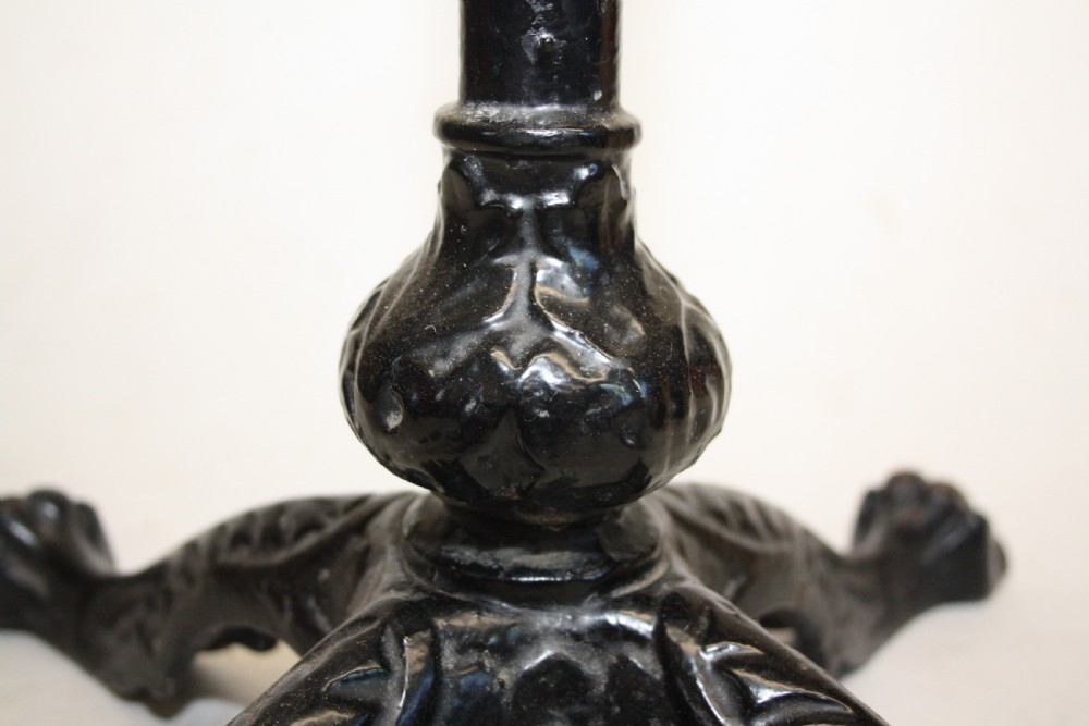 19th century cast iron adjustable table 24
