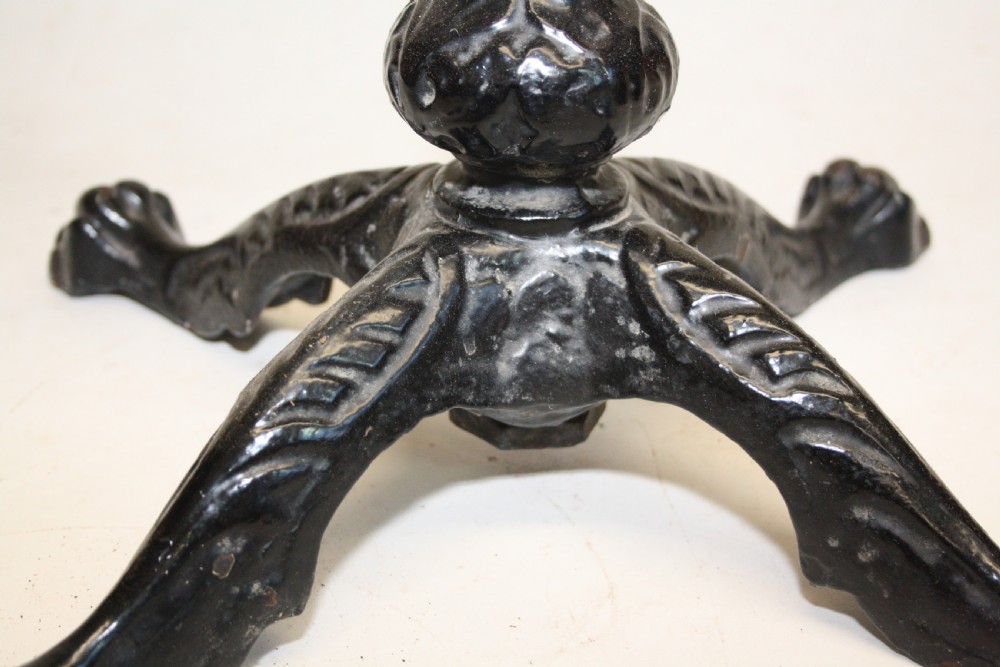 19th century cast iron adjustable table 24