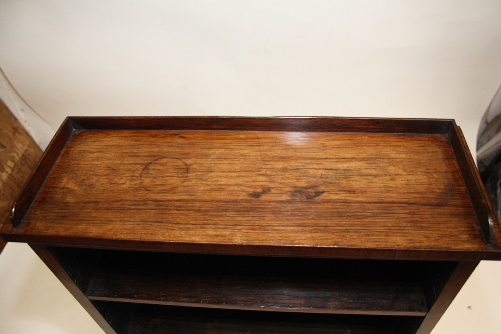 Circa 1800 rosewood miniature bookcase View V