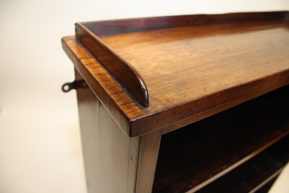 Circa 1800 rosewood miniature bookcase View VI