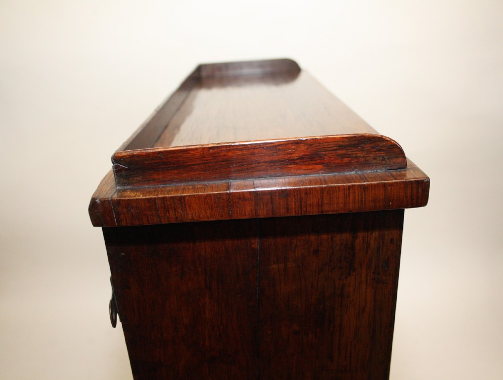 Circa 1800 rosewood miniature bookcase View X