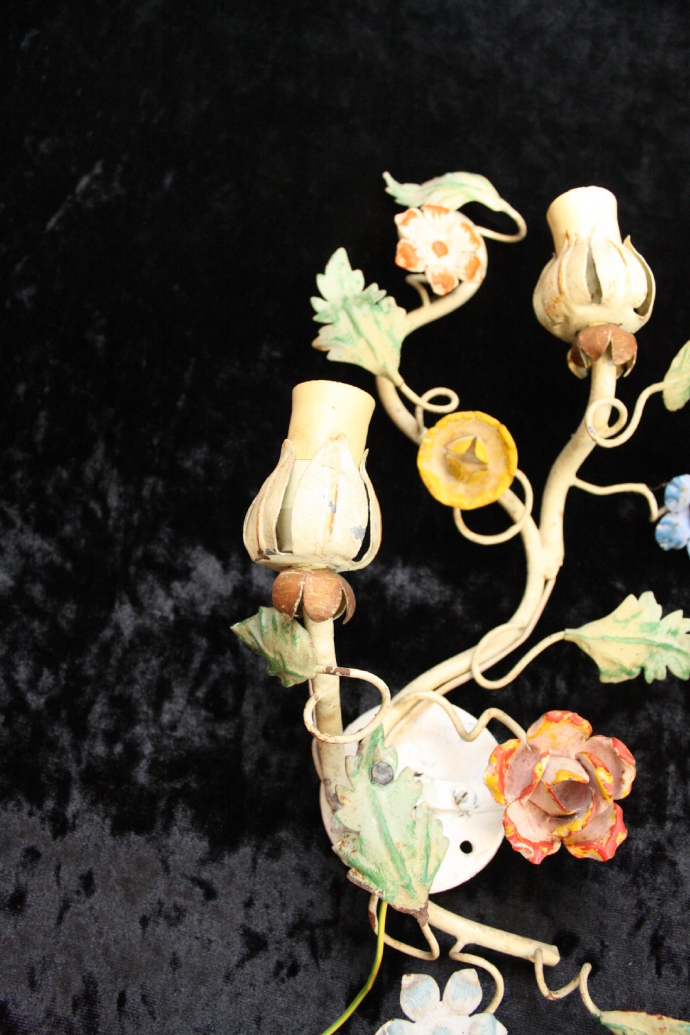  Floral painted wall lights View VI
