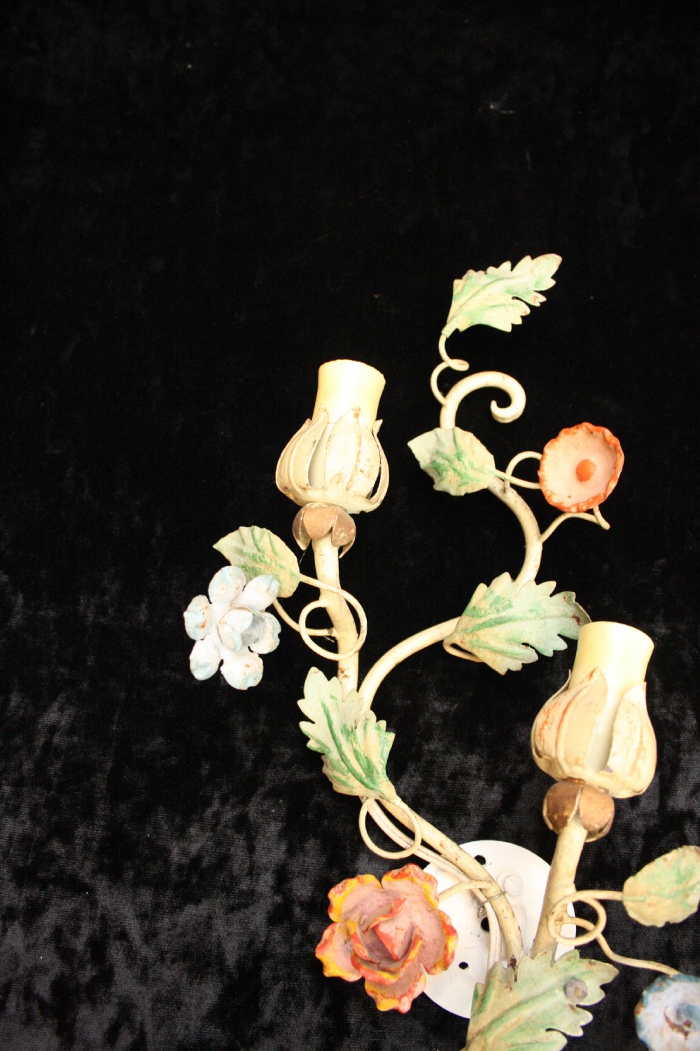  Floral painted wall lights View VII