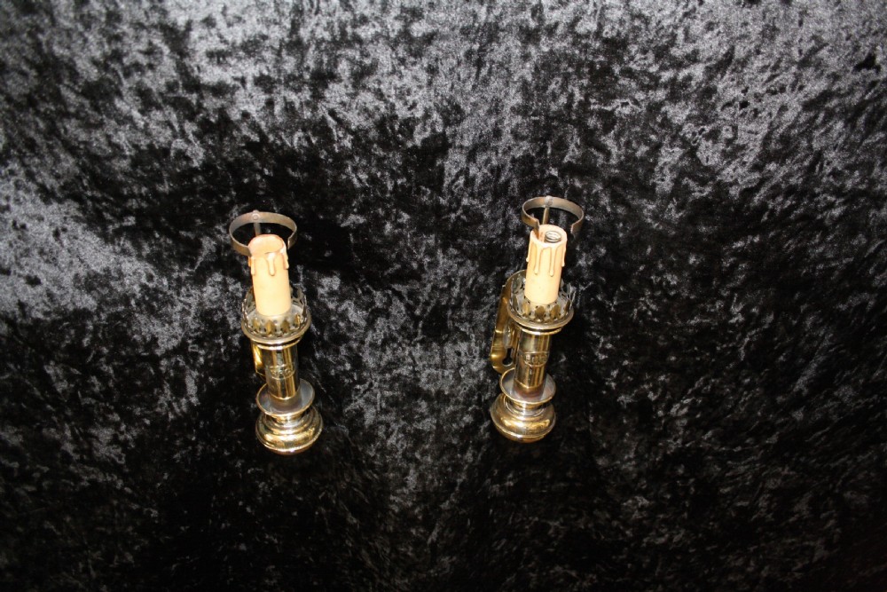 Pair of railcarrage wall lights View IX