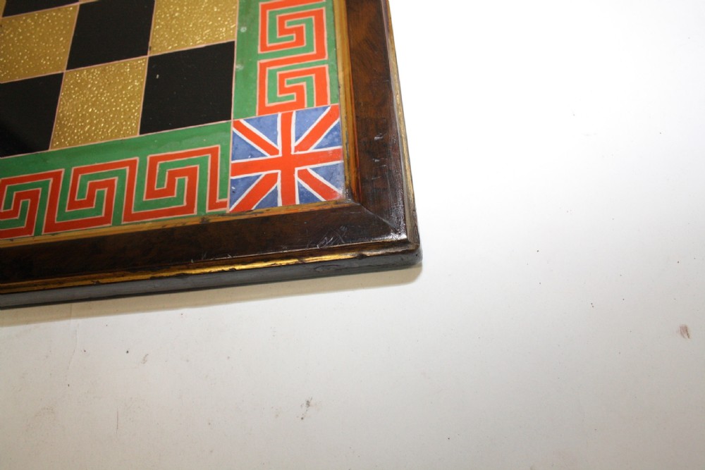 19th-century Glass chessboard View II