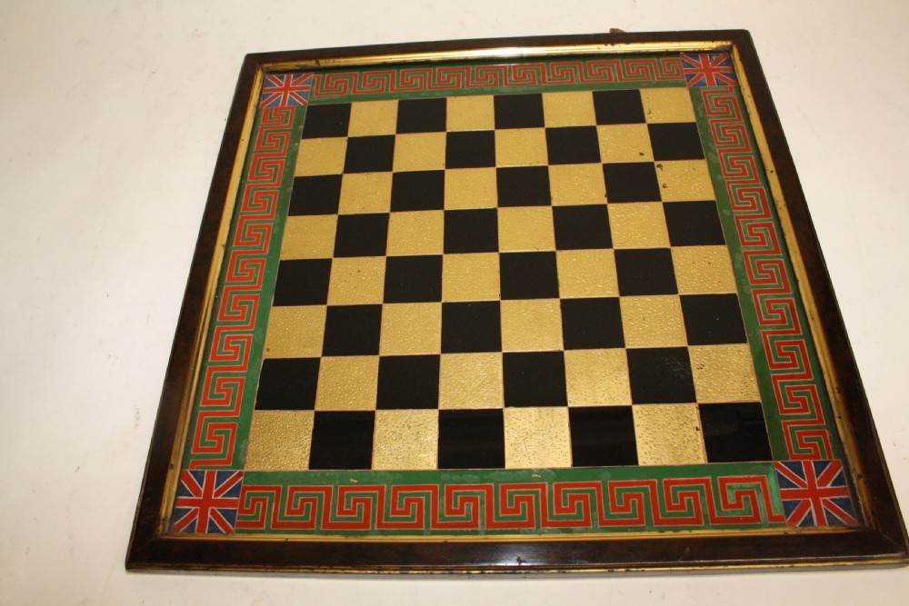 19th-century Glass chessboard View VIII