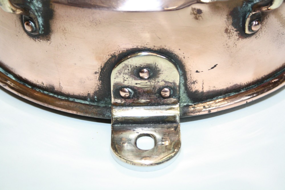 Pair of copper and brass ship lanterns View V