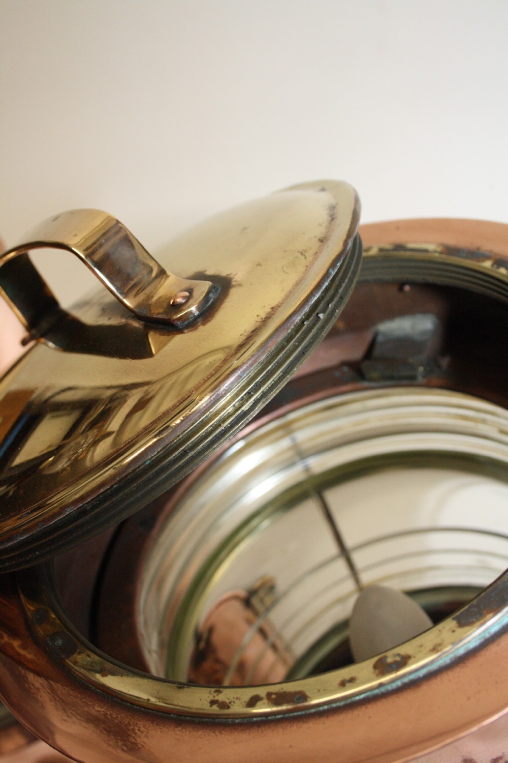 Pair of copper and brass ship lanterns View VIII