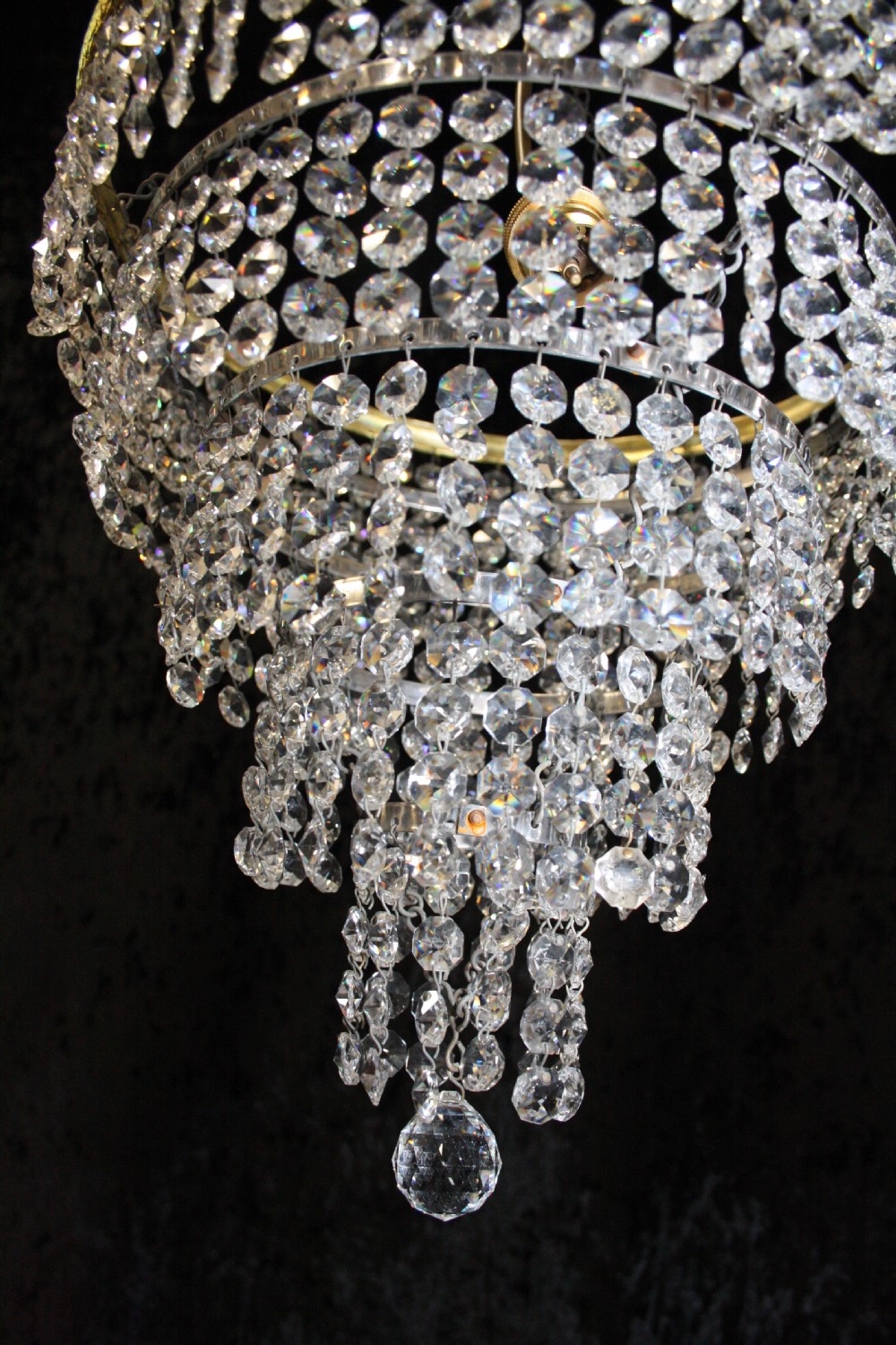 Pair of early 20th century chandeliers View IV