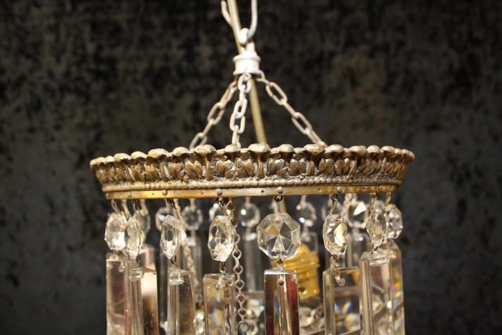 Early 20th century Luster chandelier View IV