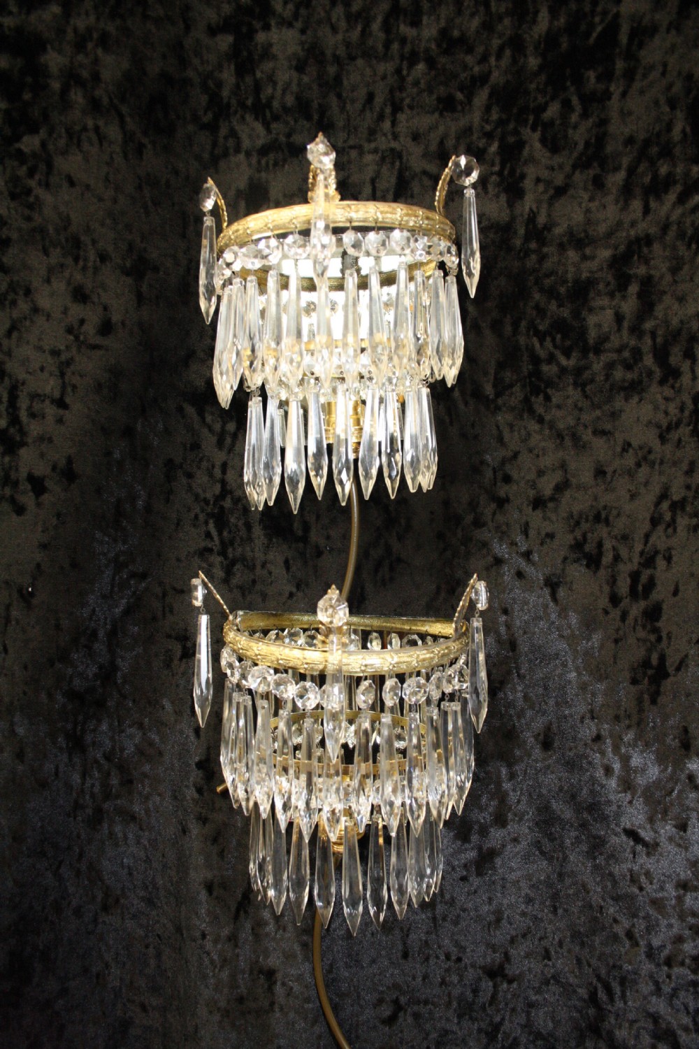 Pair of spike wall lights View II