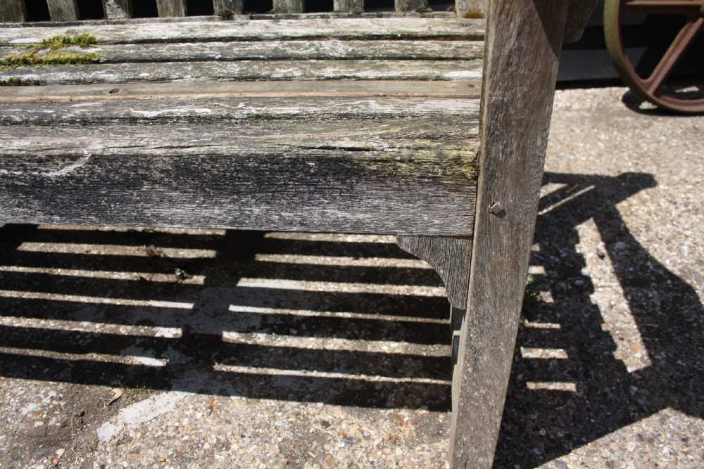 Early 20th century garden bench in teak View IX