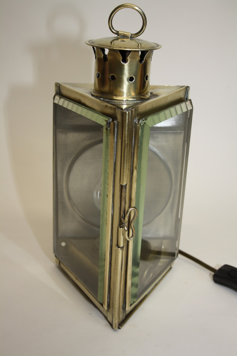 Unusual triangle shaped lantern 