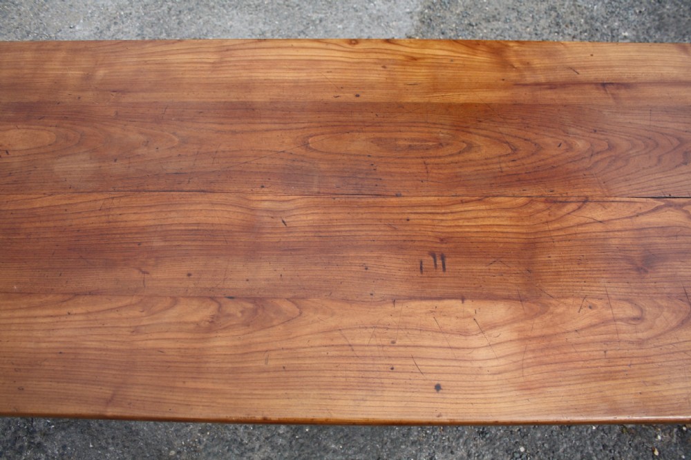 Cherry wood Farmhouse table 2M Long View III