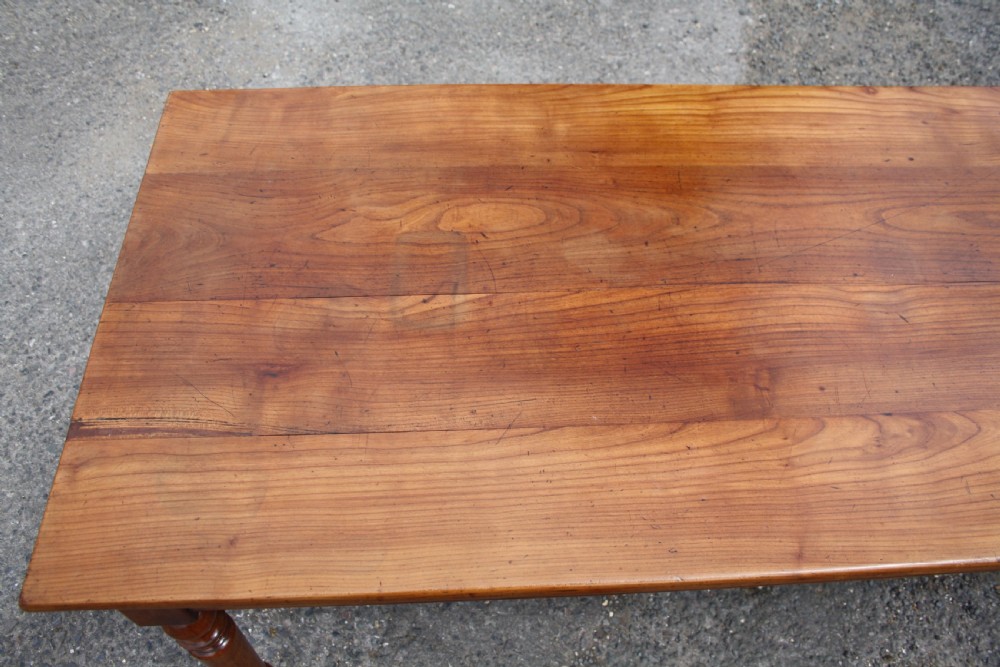 Cherry wood Farmhouse table 2M Long View IV
